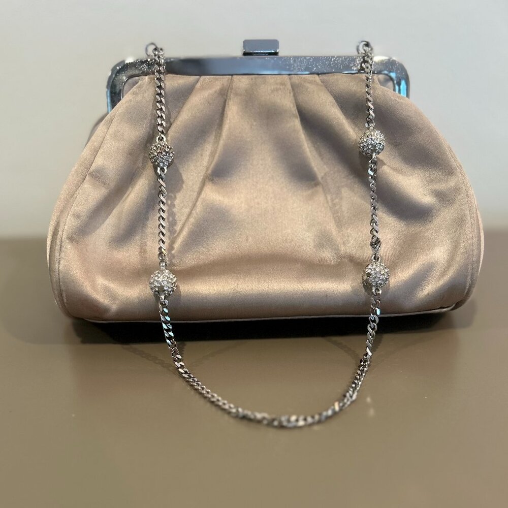 Dolce & Gabbana Silver Clutch with Strap